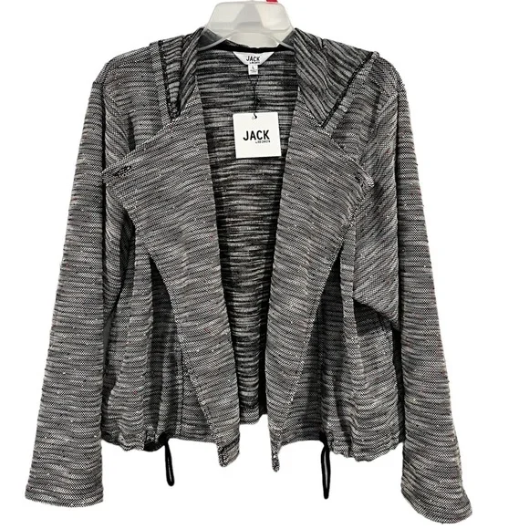JACK by BB Dakota Gray Blazer Knit Jacket - Picture 1 of 15